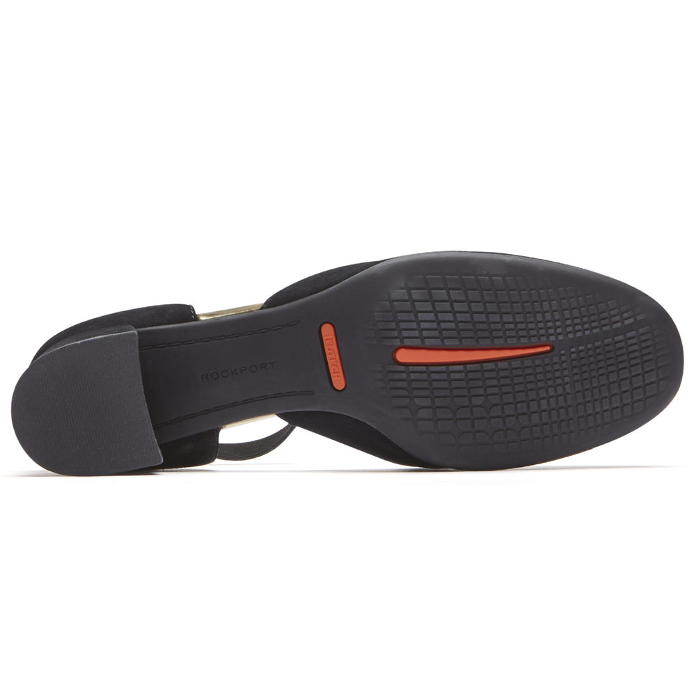 Rockport Pumps Dam Svarta - Total Motion Novalee Retro - OLAFU2607